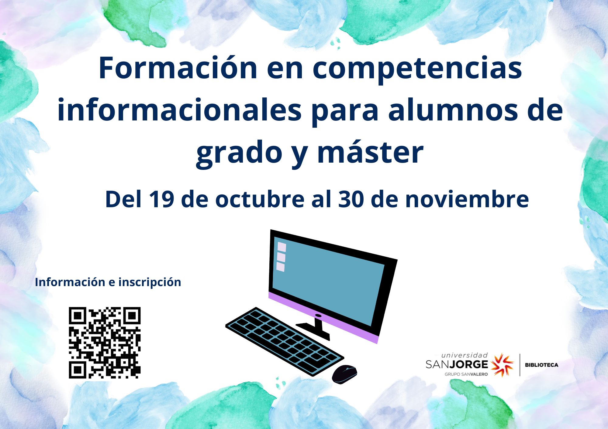 Cartel del curso ormación en competencias informacionales