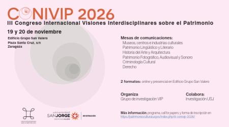 III Congreso Internacional Visiones Interdisciplinares del Patrimonio (CONIVIP 2026)1552931281